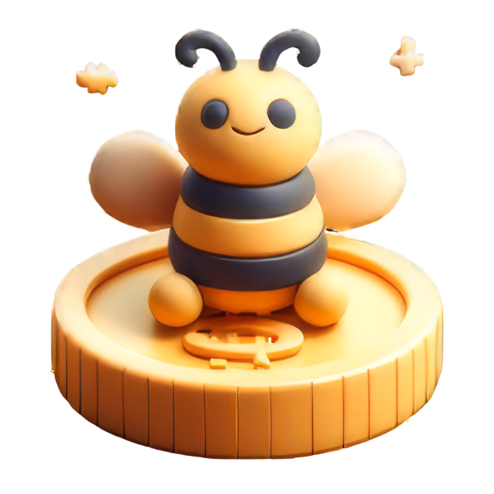 FeeBee — the friendly Shopify fees app mascot